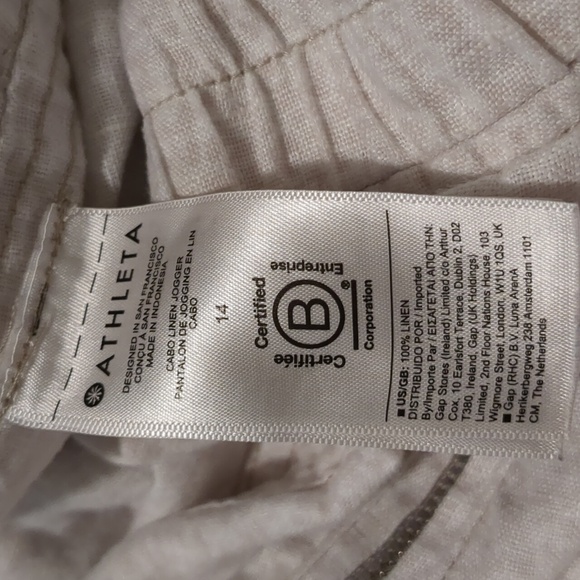 Athleta linen joggers size 14 - Picture 13 of 16